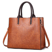 Load image into Gallery viewer, 2018 Women Bag PU Leather Handbags Ladies Large Hand Bags Female Square Shoulder Messenger Bag Women Vintage Tote Bag Sac A Main