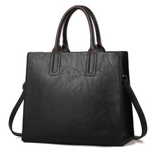 Load image into Gallery viewer, 2018 Women Bag PU Leather Handbags Ladies Large Hand Bags Female Square Shoulder Messenger Bag Women Vintage Tote Bag Sac A Main
