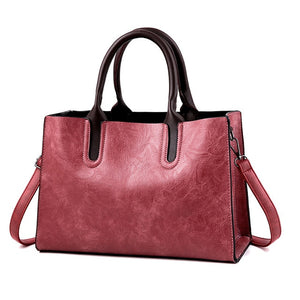 2018 Women Bag PU Leather Handbags Ladies Large Hand Bags Female Square Shoulder Messenger Bag Women Vintage Tote Bag Sac A Main