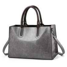 Load image into Gallery viewer, 2018 Women Bag PU Leather Handbags Ladies Large Hand Bags Female Square Shoulder Messenger Bag Women Vintage Tote Bag Sac A Main
