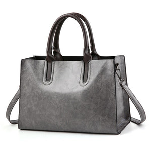 2018 Women Bag PU Leather Handbags Ladies Large Hand Bags Female Square Shoulder Messenger Bag Women Vintage Tote Bag Sac A Main