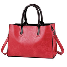 Load image into Gallery viewer, 2018 Women Bag PU Leather Handbags Ladies Large Hand Bags Female Square Shoulder Messenger Bag Women Vintage Tote Bag Sac A Main
