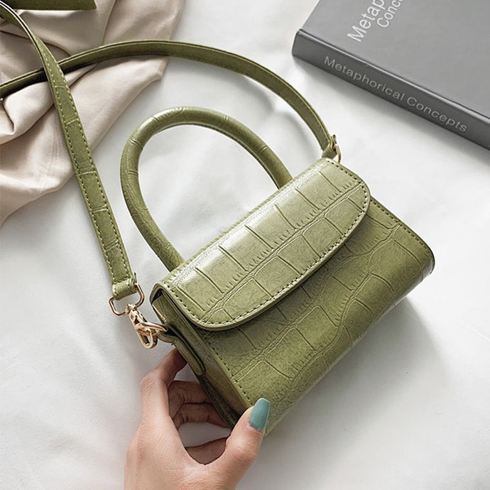 Crocodile Pattern Crossbody Bags For Women 2019 Small Chain Handbag small bag PU Leather Hand Bag Ladies Designer Evening Bags